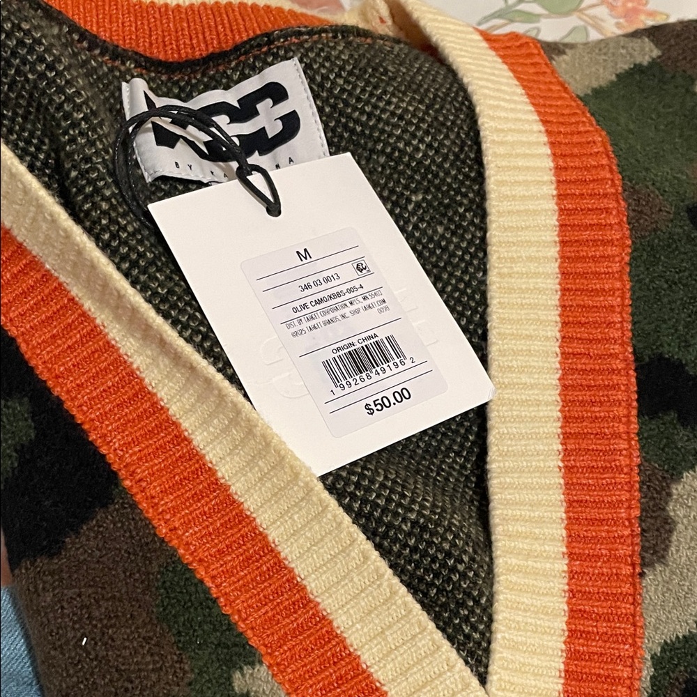 KBB by KAHLANA Women's 'The Slouchy Cardigan' - Olive Camo M - Picture 4 of 6